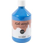 Acrylverf Glossy, primair blauw, 500 ml/ 1 fles, Nieuw