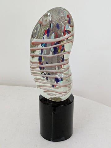 sculptuur, Scultura astratta - 54 cm - Glas, Antiek en Kunst, Antiek | Glas en Kristal
