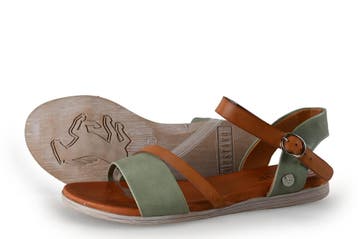 Mustang Sandalen in maat 39 Groen, Kleding | Dames, Verzenden, Sandalen of Muiltjes, Zo goed als nieuw, Mustang