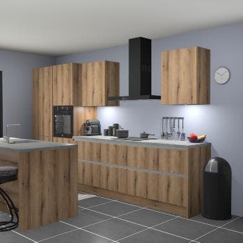 Greeploze Gouden eiken keuken Spanje 56219, Huis en Inrichting, Keuken | Complete keukens, Verzenden