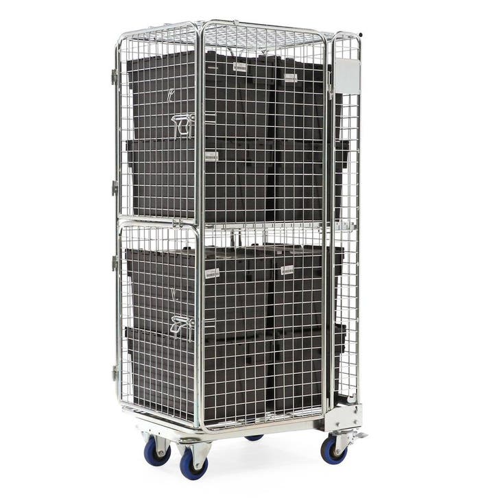 Anti-diefstal rolcontainer combinatieset incl. 8 kunststof, Doe-het-zelf en Verbouw, Transportwagens, Ophalen of Verzenden