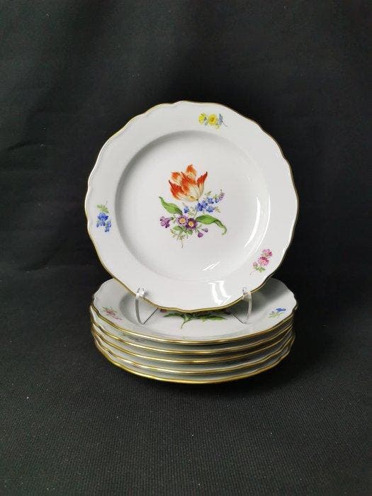 Meissen - Schotel (6) - Porselein, Antiek en Kunst, Antiek | Meubels | Tafels