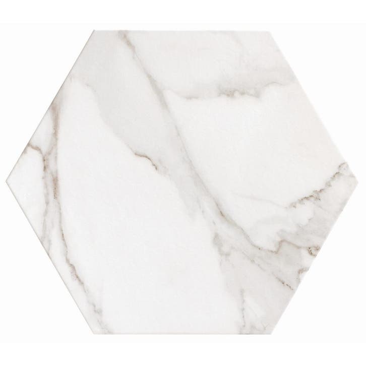 Hexagon Vloertegel Realonda Verona 56 x 48,5 cm Wit (Prijs, Doe-het-zelf en Verbouw, Tegels, 40 tot 60 cm, Vloertegels, Nieuw
