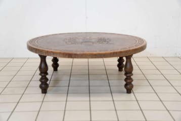 Grote Vintage Aztec Design Leren Salontafel, Ophalen of Verzenden, Nieuw