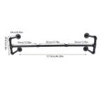 Stevige Metalen Kledingrail Wandmodel – 115 cm, Huis en Inrichting, Woonaccessoires | Kapstokken, Verzenden, Nieuw