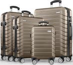 Kofferset - 4 delig - Trolley - Reiskoffer set - Rosegoud -, Sieraden, Tassen en Uiterlijk, Koffers, Verzenden, Zo goed als nieuw