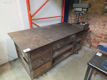 Verrijdbare metalen werkbank NN, Nieuw