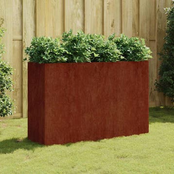 vidaXL Plantenbak verhoogd 120x40x80 cm cortenstaal, Verzenden, Minder dan 60 cm, Nieuw, Metaal