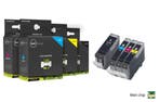 Geschikt Canon PGI-5BK en cli-8 serie inkt  MET CHIP 4, Nieuw, Cartridge, Inktmedia