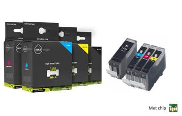 Geschikt Canon PGI-5BK en cli-8 serie inkt  MET CHIP 4, Nieuw, Cartridge, Inktmedia