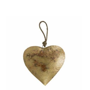 hart goud touw 18cm, Verzenden, Nieuw
