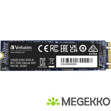 Verbatim Vi560 S3 256GB M.2 SSD, Computers en Software, Harde schijven, Verzenden, Nieuw, Verbatim