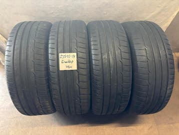235/55 R19 Zomerbanden - Michelin, Hankook & Dunlop, Gebruikt, 235 mm, Band(en), Personenwagen