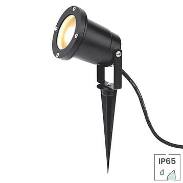 Buitenlamp | Tuinspot / prikspot zwart | IP65 waterdicht, Tuin en Terras, Buitenverlichting, Verzenden, Minder dan 50 watt, Wandlamp
