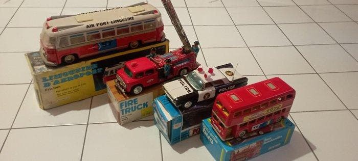 MF 910 - MF 718. - MF 844. - Ichiko - Blikken speelgoed -, Antiek en Kunst, Antiek | Speelgoed