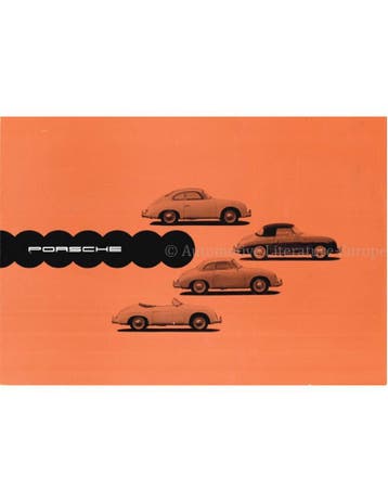 1957 PORSCHE 356 A PROGRAMMA BROCHURE DUITS, Nieuw, Porsche, Author