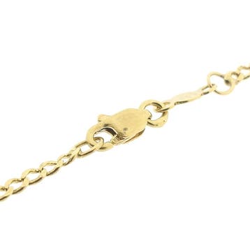 Gouden Figaro schakelarmband, Ophalen of Verzenden, Gebruikt, Overige kleuren, Goud