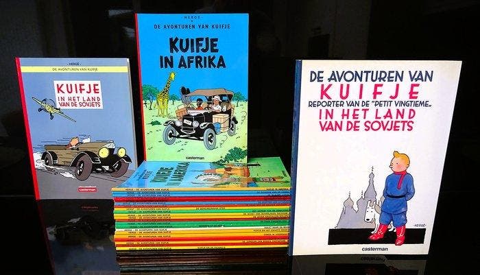 Kuifje 1 t/m 22 - Complete reeks SC + 4 extra albums - 26, Boeken, Stripboeken