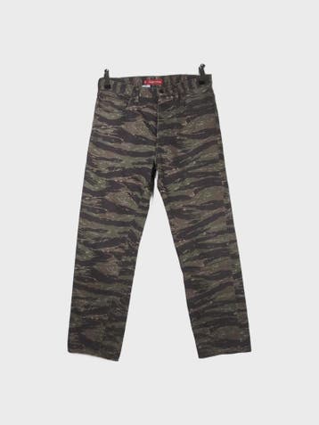 Supreme Jeans Heren maat 30 Groen Vintage, Overige kleuren, W32 (confectie 46) of kleiner, Ophalen of Verzenden, Zo goed als nieuw