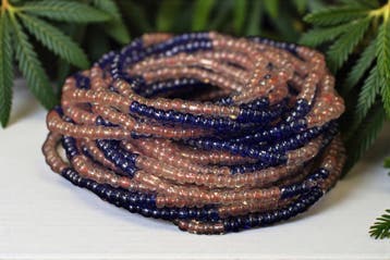 Waist Beads / Afrikaanse Heupketting - OSAYEMWENRE - Blauw /, Ophalen of Verzenden, Nieuw