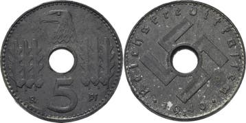 5 Reichspfennig 1940 munten der Reichskreditkassen, Verzenden