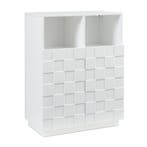 Commode Bopibobro 86x64x36 cm wit [en.casa], Verzenden, Nieuw