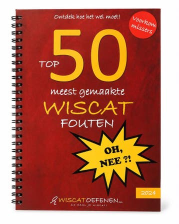 Boek Top 50 meest gemaakte WISCAT fouten - 2024, Verzenden, Nieuw