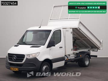 Zakelijke Lease |  Mercedes-Benz Sprinter 516 CDI Kipper met, Stof, Gebruikt, Euro 6, Wit
