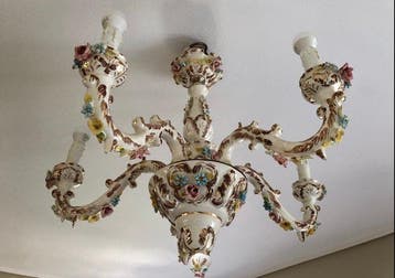 Hangende plafondlamp - Keramiek, Antiek en Kunst