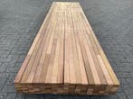 Ca. 57x Guyana Teak Onderligger Geschaafd Gevingerlast, 4, Nieuw