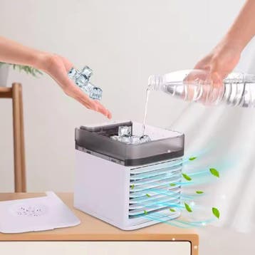Mini Aircooler 3-in-1 Ventilator Luchtkoeler LED USB, Verzenden, Nieuw