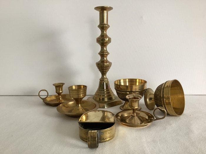 Kandelaar (7) - Koper, Antiek en Kunst, Curiosa en Brocante