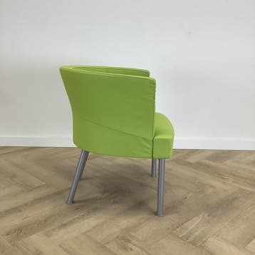 Kinnarps Trix 326 fauteuil , lime groen - Gratis Bezorging, Ophalen of Verzenden, Gebruikt, Stof, Eén