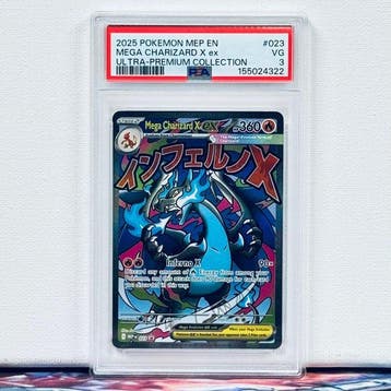 Pokémon Graded card - Mega Charizard X ex #023 2025 POKEMON, Nieuw