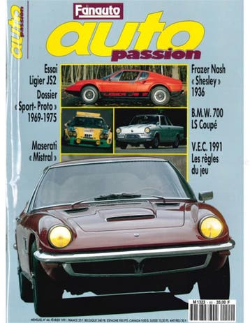 1991 AUTO PASSION TIJDSCHRIFT 44 FRANS, Nieuw, Author