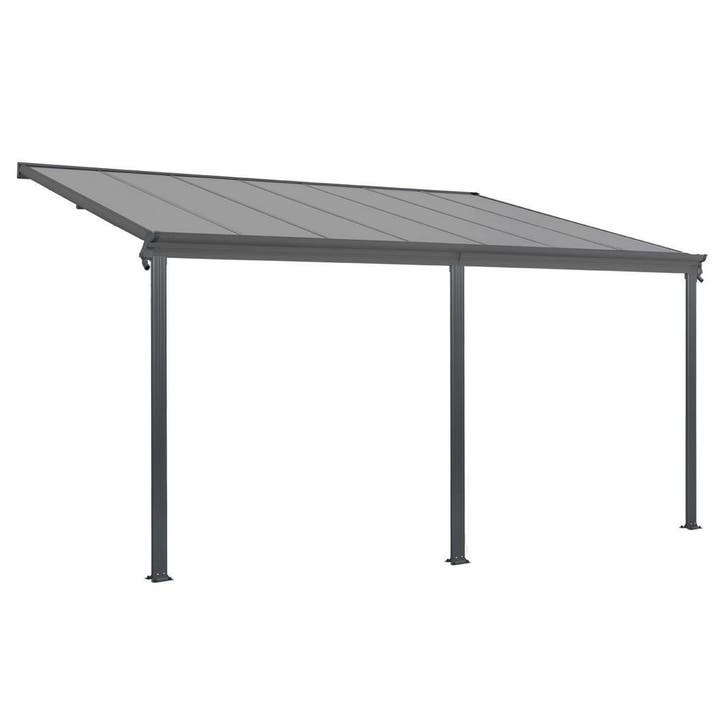 Terrasdak / Overkapping - Borneo - 5 x 3 m - Grijs, Tuin en Terras, Overkappingen, Nieuw, Verzenden