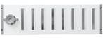 Aluminium afsluitbaar schuifrooster opbouw 500 x 150mm - WIT, Verzenden, Nieuw