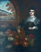 Nederlandse school (XVIII) - Portrait of a flemish Lady with