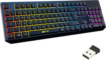 Draadloos toetsenbord gaming rgb | retourdeal 46% korting, Gaming toetsenbord, Ophalen of Verzenden, Draadloos, Viking Choice