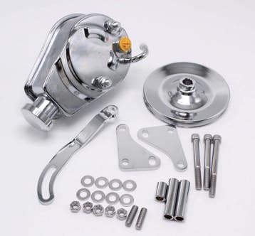 Chrome Power Steering Pump & Bracket & Pulley Kit, SB Chevy, Auto-onderdelen, Motor en Toebehoren, Ophalen of Verzenden, Nieuw