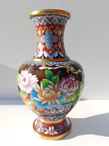 Vaas - Emaille - Japan - Emaillevaas (Zonder minimumprijs)
