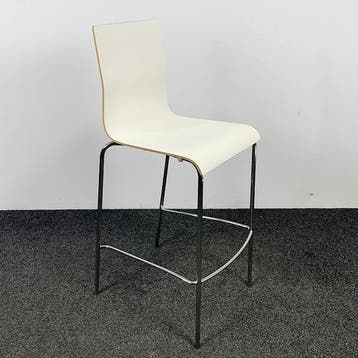 Van Der Sluis Barkruk - Witte Zitting, Ophalen of Verzenden, Gebruikt