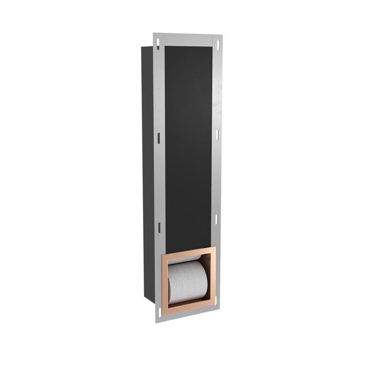 Reserve Toiletrolhouder Inbouw BWS Geborsteld Koper/Brons, Doe-het-zelf en Verbouw, Sanitair, Bad, Nieuw, Ophalen of Verzenden