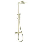 Opbouw regendouche 25cm vierkant hoofddouche thermostatisch, Verzenden, Nieuw