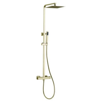 Opbouw regendouche 25cm vierkant hoofddouche thermostatisch, Verzenden, Nieuw