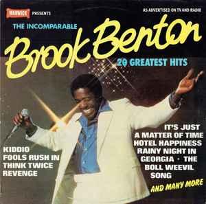 LP gebruikt - Brook Benton - The Incomparable Brook Bento..., Verzenden, Zo goed als nieuw, Overige formaten