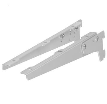 Set van 2 dragers verstelbaar 250 mm wit gelakt, Huis en Inrichting, Woonaccessoires | Wandplanken en Boekenplanken, Verzenden