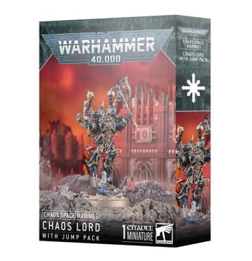 Chaos Space Marines Chaos Lord with Jump Pack (Warhammer, Hobby en Vrije tijd, Ophalen of Verzenden, Nieuw