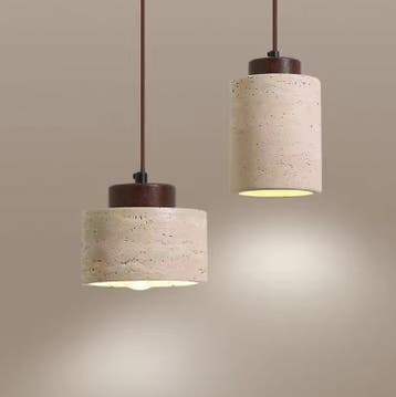 Retro LED Hanglamp – Grotsteen Design Plafondlamp Slaapkamer, Verzenden, Nieuw