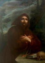 Italiaanse school (XVII) - San Francesco dAssisi in